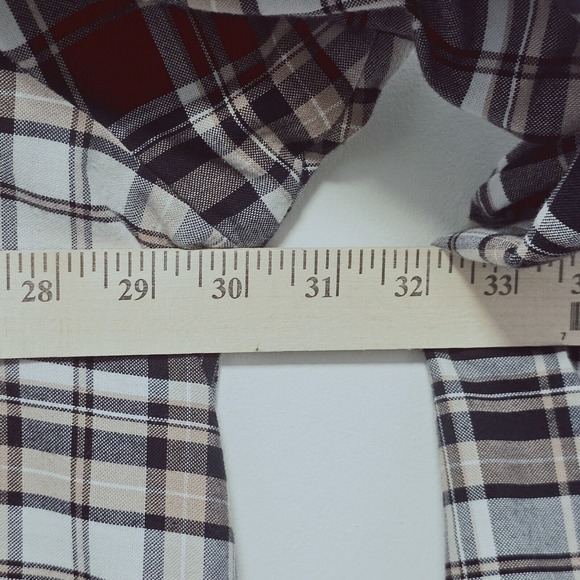 Ely Cattleman Mens Big Plaid Long Sleeve Snap Western Shirt XXL Outdoors Casual - Picture 9 of 10